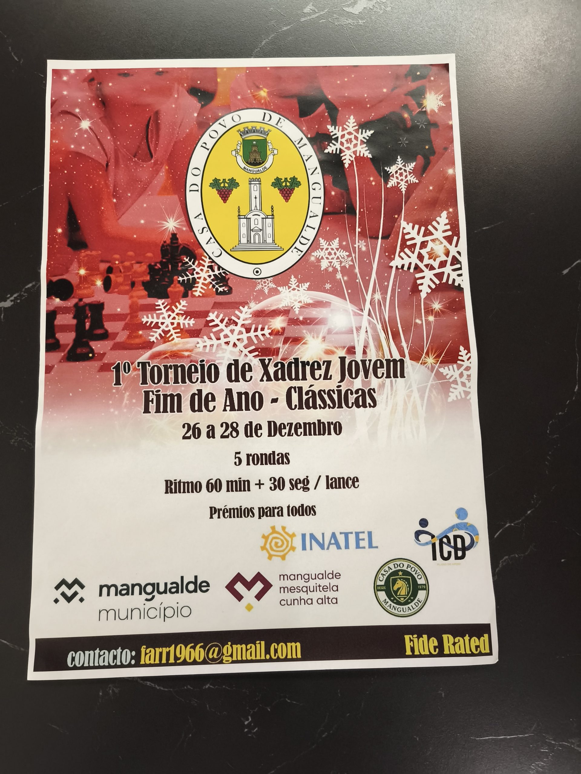 Entrega de Prémios — I Torneio de Xadrez Jovem